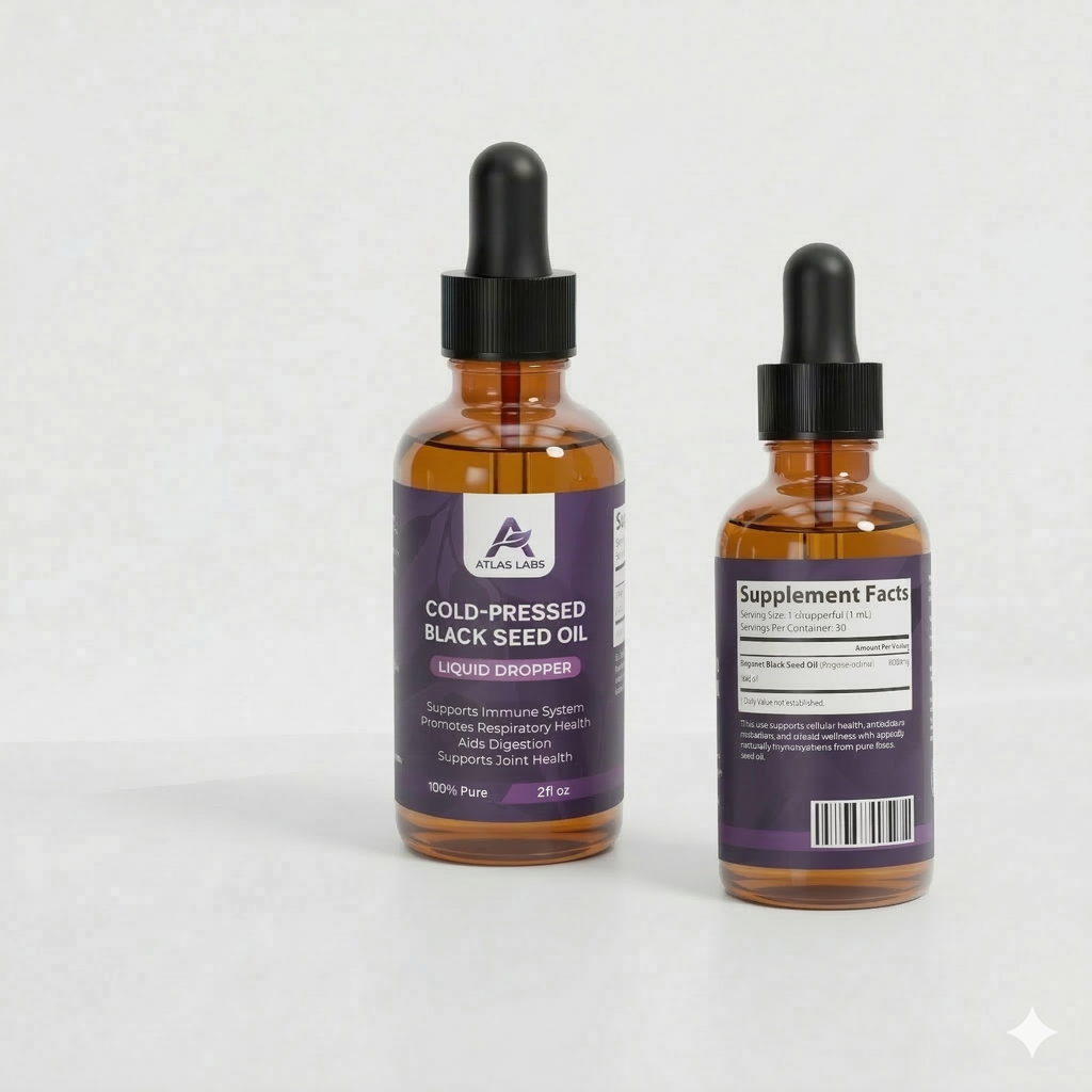 BLACK SEED OIL LIQUID DROPPER